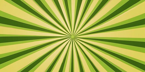 Obraz premium Green and lime sunburst retro 