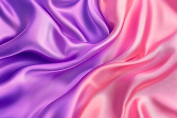 Obraz premium Elegant Blends of Lavender and Soft Pink Satin Fabric