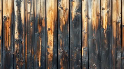 Fototapeta premium The natural texture of the wood combined with the intricate grain patterns and knots create a warm, earthy, and rustic timber background that is perfect for design and creative projects.