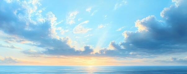 Stratus clouds fading into the horizon with a subtle hint of ozone in the atmosphere, evoking a sense of calm, Stratus Fading Ozone, Tranquil sky layers