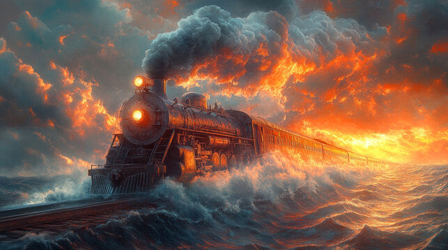 Departing ships, trains, or planes, symbolizing journeys and the physical act of leaving.