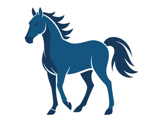 Horse  silhouette set design Vector isolated , white background. flat design 2