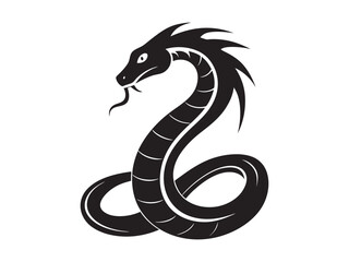 Snake silhouette set design Vector isolated , white background. 3