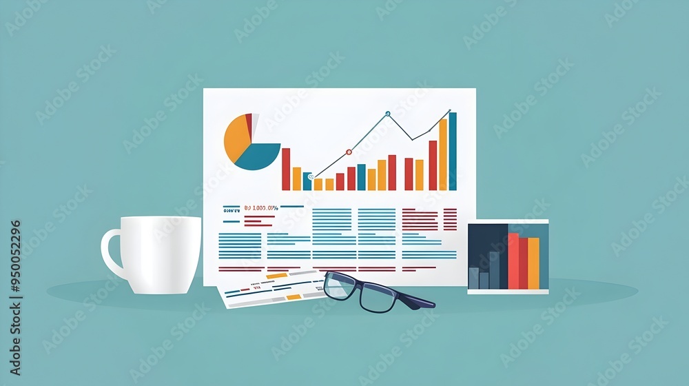Poster detailed profit and loss statement for a market listed company showing financial data and performanc