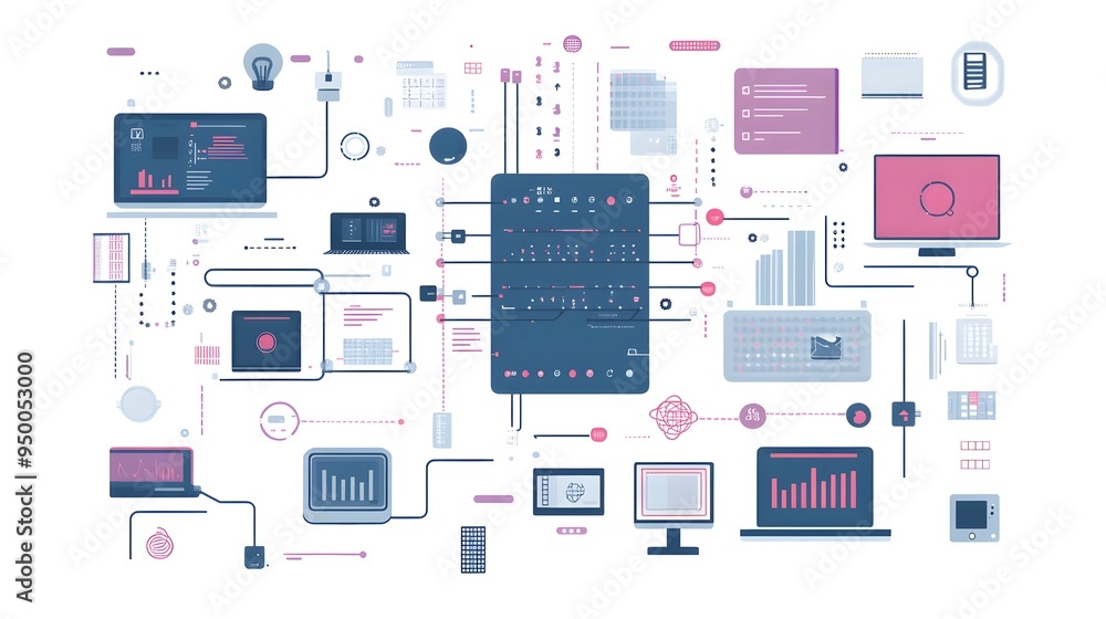 Poster infographic detailing the data storage and retrieval process in computer memory a comprehensive visu