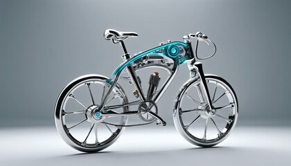 Fototapeta premium bicycle on a white background