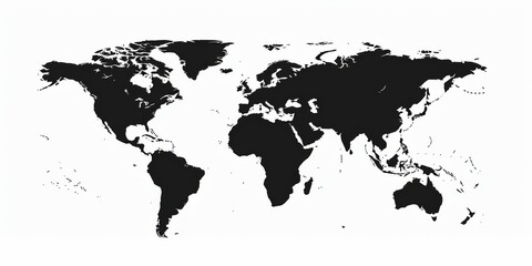 World Map silhouette vector --ar 2:1 --personalize tpouehw --stylize 0 Job ID: 7708861d-695a-4a68-b3dc-a88dbff3c1a5