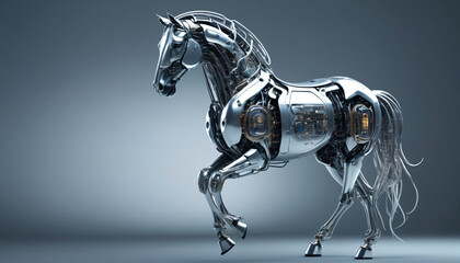 a futuristic horse