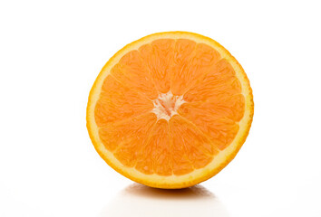orange slice isolated on white background