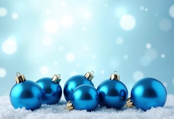 Blue Christmas Ornament Clipart 