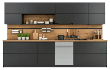 PNG Modern minimalist kitchen design