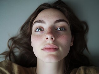 A Clear and Well-Lit Verification Selfie Featuring a Focused Individual for Secure Identity Verification. Lighting and clarity are essential for a successful photo upload.
