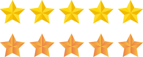 Golden star rating icon product quality review for web, ui, mobile apps. One star mark icon sign is a product premium quality review.
