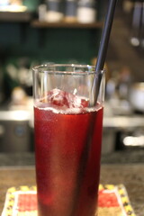 Peruvian drink: iced chicha morada