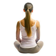 Women with sportswear doing yoga