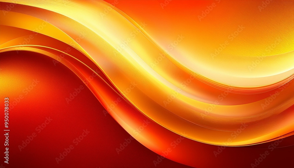 Wall mural a golden yellow orange red abstract background color gradient bright fiery background space for desi