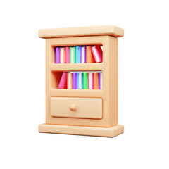Library 3d Illustration  Icon