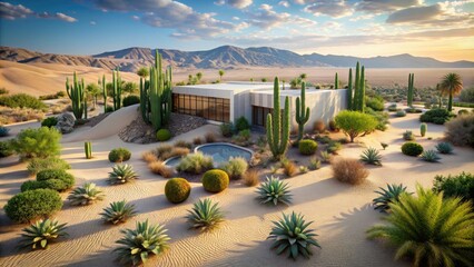 Fototapeta premium minimalist medical desert ecosystem conservation