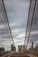 Fototapeta premium Bridge Suspense at Dusk