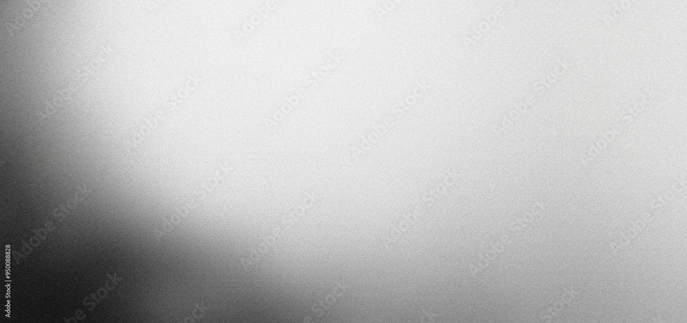 Poster grain noise textured gradient abstract background in black and white