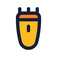 electric razor flat line icon