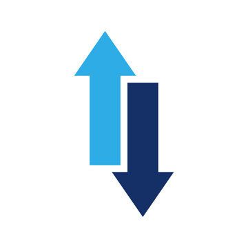Arrow up and arrow down icon