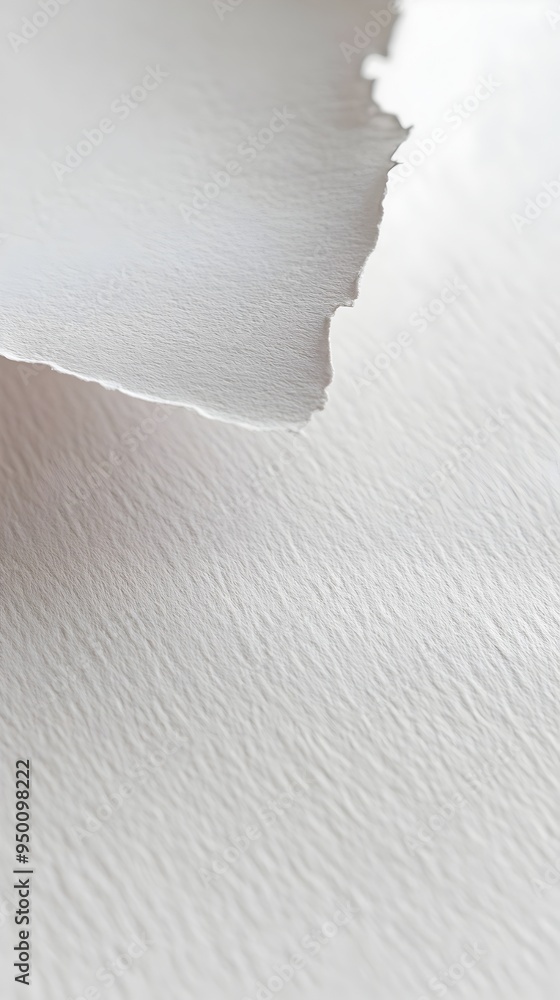 Poster crisp a4 paper with soft deckle edges in minimalist scandinavian style setting