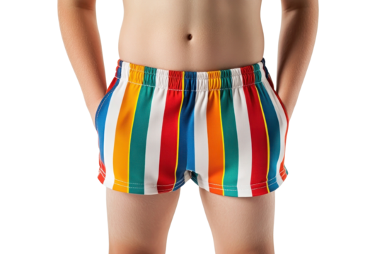 PNG Colorful striped kids swimwear
