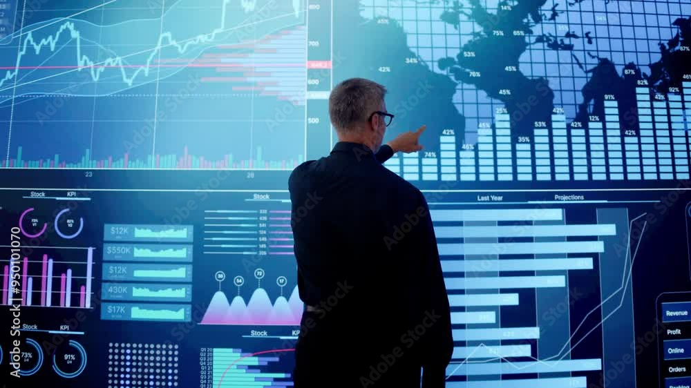 Poster big data artificial intelligence dashboard