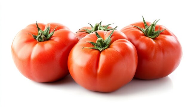 Trio de barao tomatoes on white