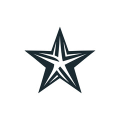 simple star business logo vector illustration template design