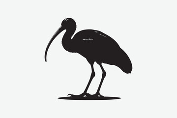 Heron Bird vector art and illustration