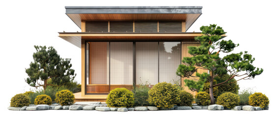 PNG Modern minimalist Japanese house design