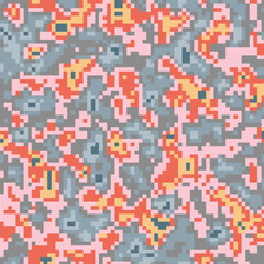 ABSTRACT PIXEL BACKGROUND FLAT PASTEL COLOR SHAPES DESIGN VECTOR TEMPLATE FOR WALLPAPER, COVER DESIGN