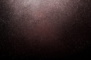 Abstract Glitter Texture Banner with Red, Black, and White Elements, Twinkling Stars Effect, Rough...