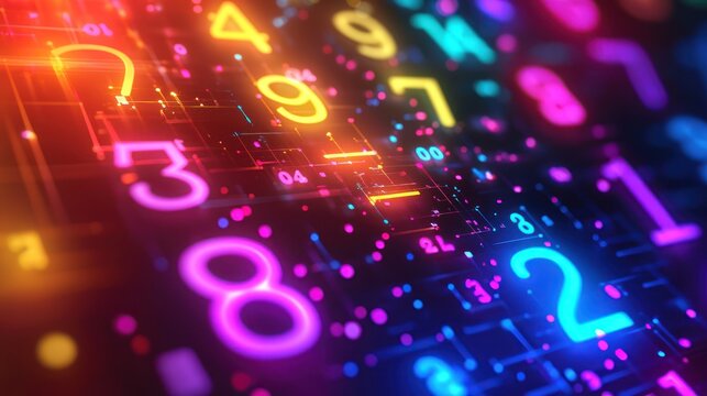 Illuminated Math Symbols on Chalkboard - 3D Render for Modern Numeracy Study in High Luminosity 8k Resolution,Generative Ai