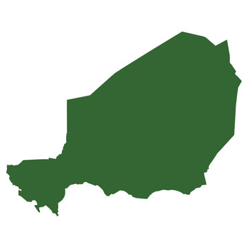 recommend clip art: Vector outline map of Niger