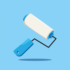 Paint roller with blue handle