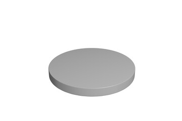  podium color 3D, white	