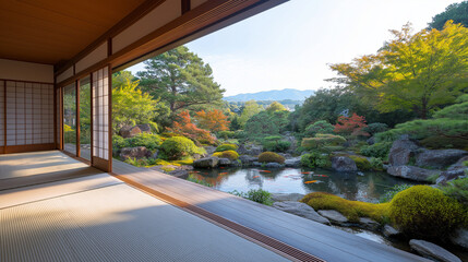Traditional wooden Japanese house