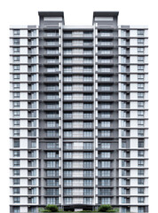 PNG Modern high-rise residential building