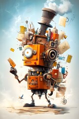 Robot with a Top Hat