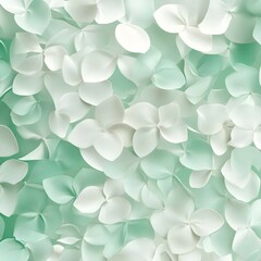 Abstract Monochrome floral pattern: The background is meticulously arranged with close-up. Valentine's Day, weddings, celebrations, winter, summer, and Christmas day banners decoration; Generative AI.