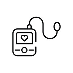 Blood Pressure Monitor vector icon