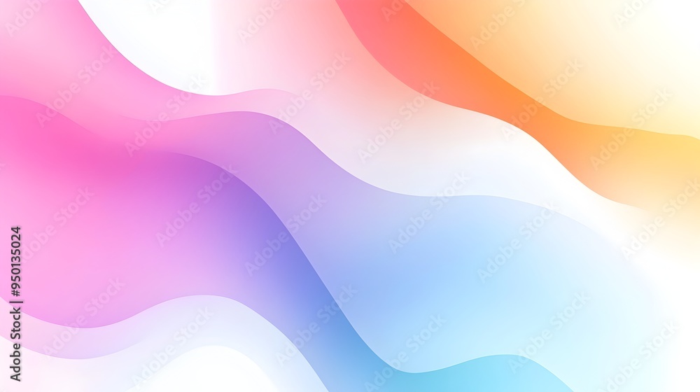 Poster mesmerizing color gradient abstract artwork on clean white background