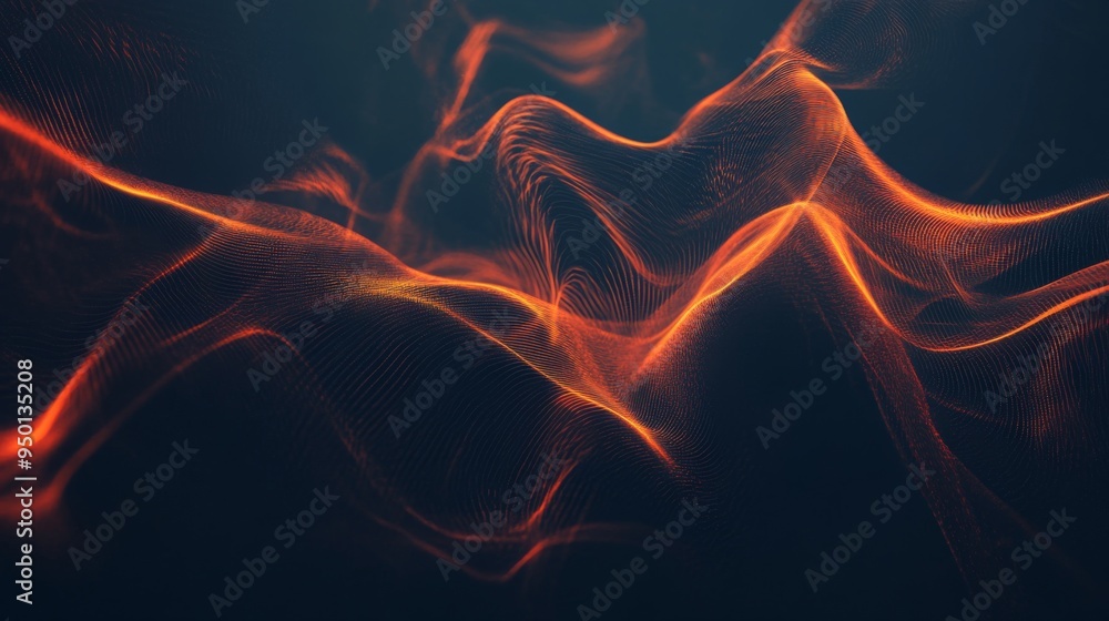 Aufkleber a dark abstract background with glowing lines and subtle patterns, adding depth and intrigue to the 