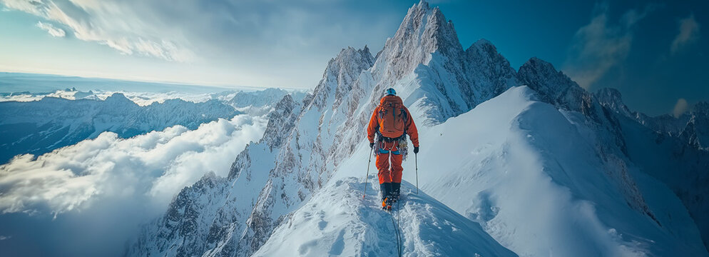 Snowy Summit Conquest Thrilling Mountain Adventures in the High Peaks