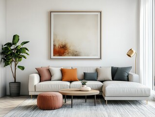 Modern living room with stylish decor
