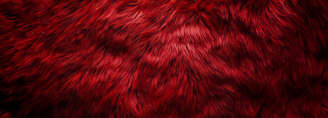 Midnight Glamour Luxurious Top-Down Dark Red Fur Design with Rich Texture and Low-Key Lighting