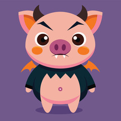 cute pig use halloween costume